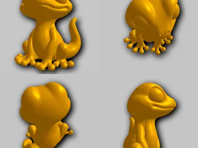 Gecko - Kawaii Animals Collection 3D print model