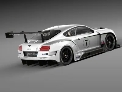 Bentley Continental GT3 2014 Race Car 3D model
