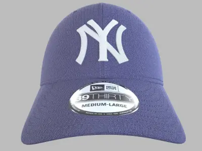 Baseball New York Cap 3D model