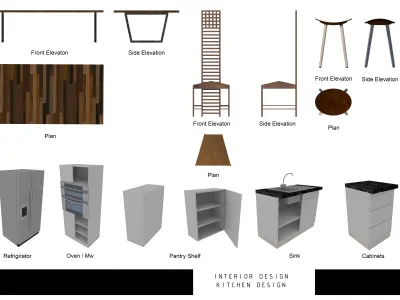 Luxury Kitchen Design  3D model