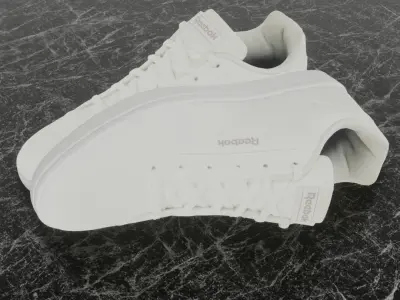 REEBOK 3D SHOES - WHITE - CLASSIC  Low-poly 3D model