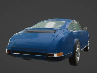 Porsche 911 1967  Low-poly 3D model
