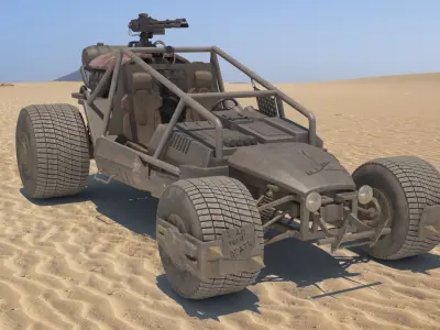 Death Rally Buggy 3D model