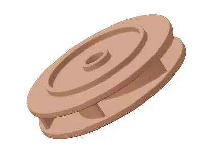 Plastic Premium Enclosed Impeller Toy 3D model