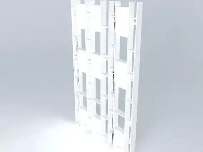 Modern Bookshelf Free 3D model
