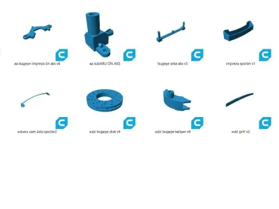 Autoart Subaru Bugeye Restoration Pack 3D print model