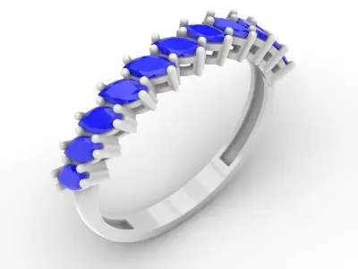 Jewelry Diamond Ring Model RG35 Free 3D print model