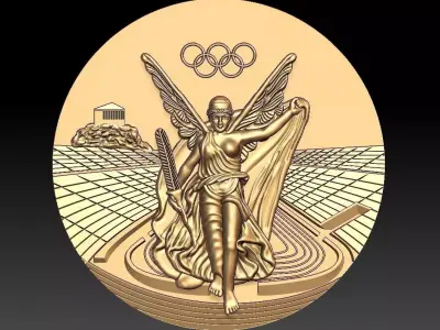 Olympic Medal PENDENT 3D print model