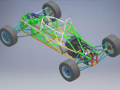 Off Road Vehicle Chassis 3D model