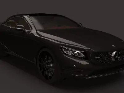 Mercedes-Benz S Class Coupe 3d car model 3D model