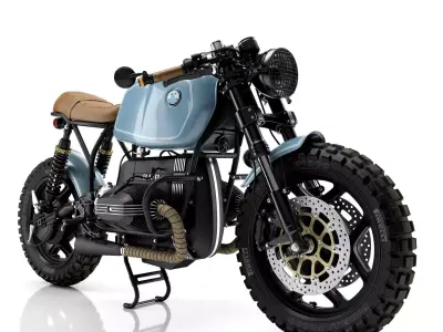 Cafe Racer R100 Motorcycle 3D model