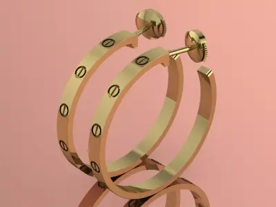 Brand Elegant Jewelry Gold Luxury 3D print model