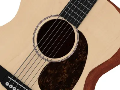 Martin Acoustic Guitar Free 3D model