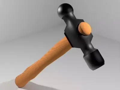 Civil Tool - Ball-peen Hammer 3D model