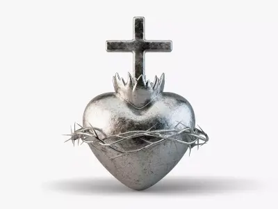 Sacred Heart Symbol 3D model