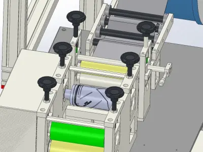 KN95 semi-automatic production machine 3D model