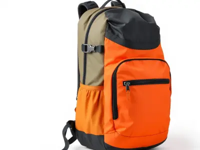 Versatile Hiking Travel Backpack model pack Low-poly 3D model