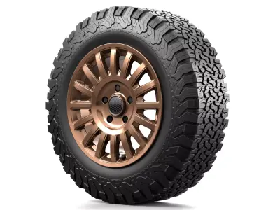 Offroad Car Wheel 3 3D model