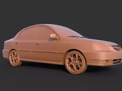 Kia Rio 2006 3D print model