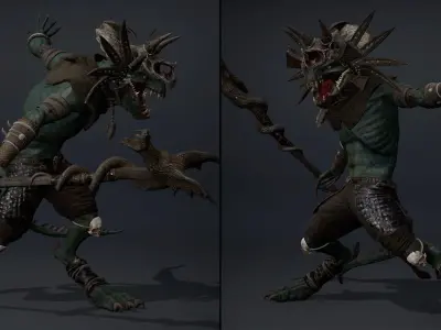 Mage Mage Arm1 Low-poly 3D model