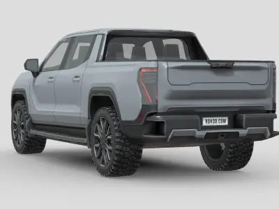 GMC Sierra EV 2024 Low-poly 3D model
