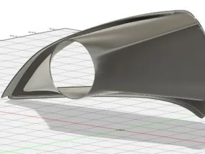 Genesis Coupe bk1 Cold Air intake 3D print model