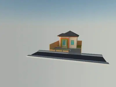 Minimalis Home 3D model