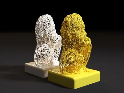 Figurine lion 3D print model