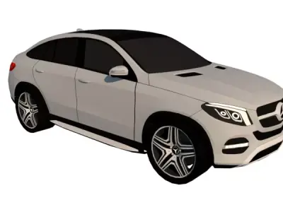 MERCEDES BENZ GLE 450 2017 Low-poly 3D model