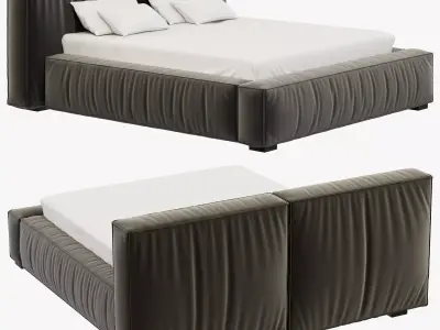 RH Teen Sona Upholstered Platform Bed 3D model