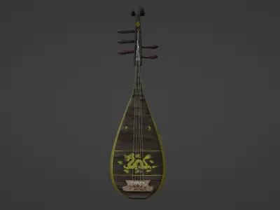 The Pipa  Low-poly 3D model