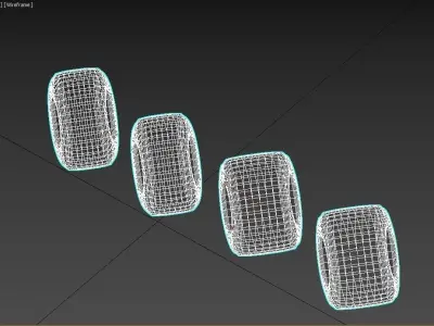 F1 2019 Pirelli Tyres 3D model Low-poly 3D model