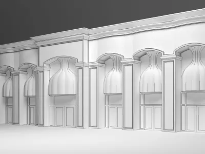 Facade 3D model purchase