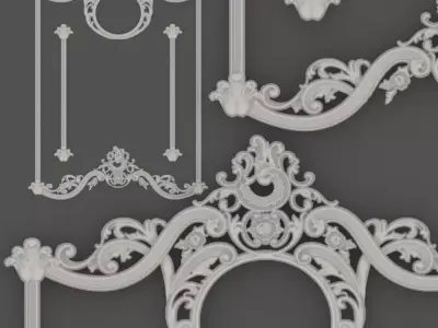 classic decoration 3d model vol05 3D model