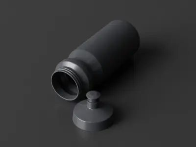 Sports Water Bottle Low-poly 3D model