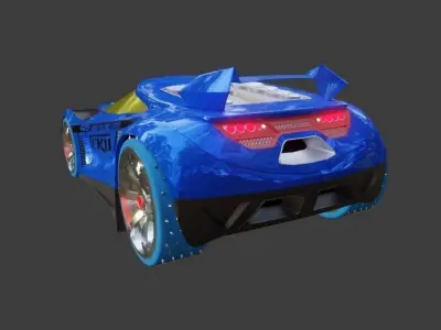 Chicane Hotwheels 3D model