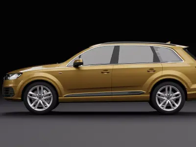 Audi Q7 Tfsi e Brown 3D model