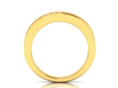 Band 3dm Render Details gold wedding with diamonds 3D print model