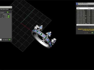 Crown ring size 9 US model 377 3D print model