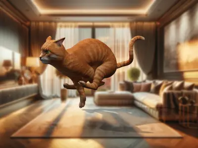 Mystery Meower  Majestic Cat 3D Low-poly 3D model