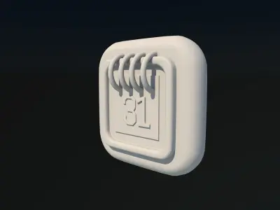 Calander icon 3D model