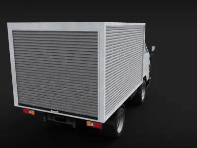 Toyota Dyna Box Van Low-poly 3D model