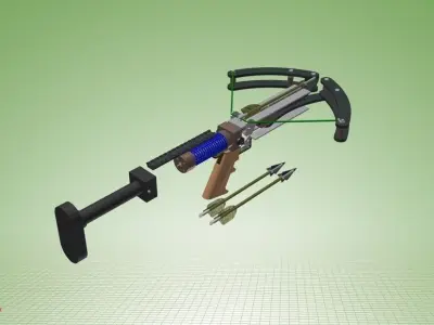 Cross Bow Concept Free 3D model