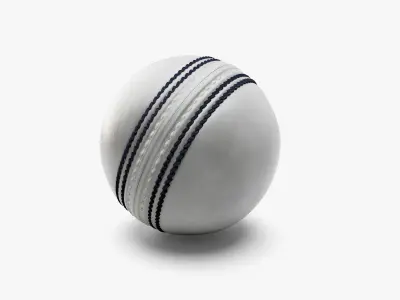 Cricket Ball White 3D model