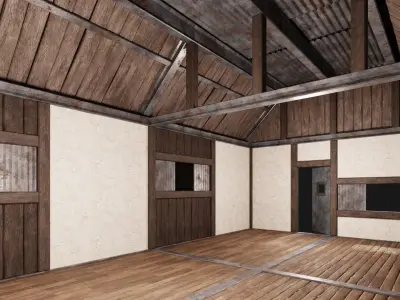 Medieval Houses 60- 4K Textures Game Ready Low-poly 3D model