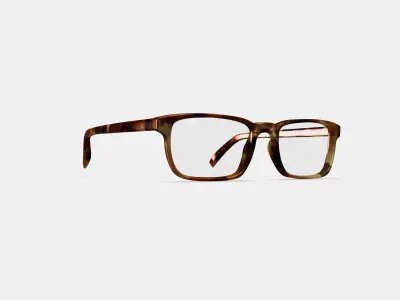 Donovan Eyeglasses in Root Beer 3D model