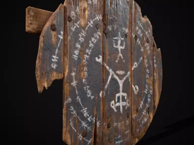 BW Incantation Norse Coat of Arms Low-poly 3D model