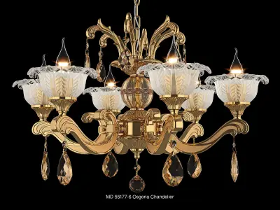 55177 Osgona Collection of Murano Glass Lamps 3D Model Pack