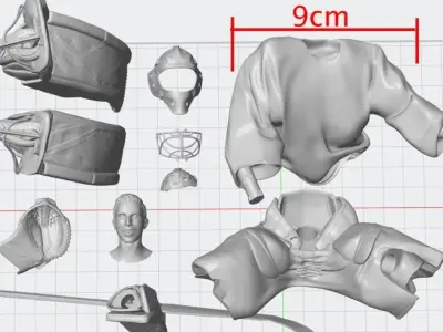 Ccm Premier Pro hockey goalie Inspired Marc-Andre Fleury pose  3D print model