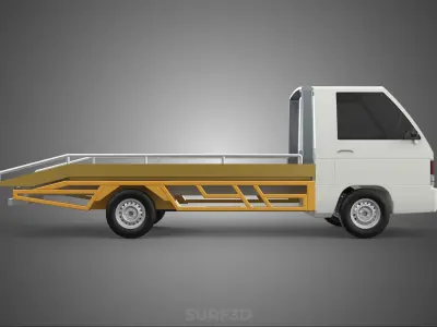 COLT L300 TOWING PICK UP TRUCK FLATBED TOWTRUCK PICKUP VEHICLE 3D model